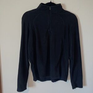 Columbia Women’s Black 1/4 Zip Pullover Fleece Sweatshirt Lightweight Size Large